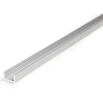 Miidex - Profilé Fin Aluminium Brut 1m pour bandeaux LED - Réf : 9804