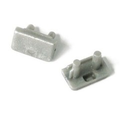 Miidex - Terminaison Gris pour Profilé fin Pack de 2 - Réf : 9866