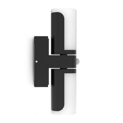 Miidex Lighting - Applique Murale Orientable LED Noir 12,5W 3000K + Détecteur IR - Réf : 100950