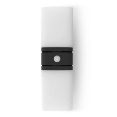 Miidex Lighting - Applique Murale Orientable LED Noir 12,5W 3000K + Détecteur IR - Réf : 100950