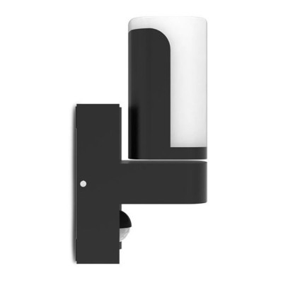 Miidex Lighting - Applique Murale Orientable LED Noir 7,5W 3000K + Détecteur IR - Réf : 100945