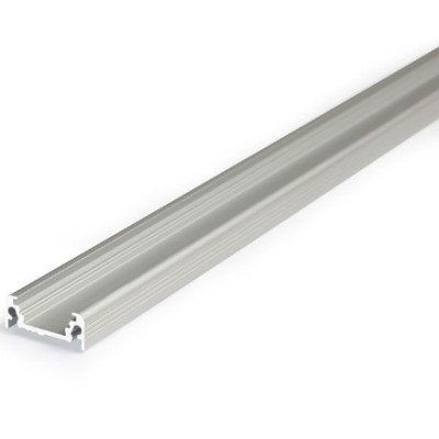 Miidex - Profilé Plat Aluminium Anodisé 1m pour bandeaux LED - Réf : 9830