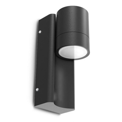 Miidex Lighting - Applique Murale Cylindrique Noir GU10 x1 - Réf : 100942