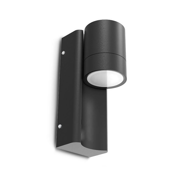 Miidex Lighting - Applique Murale Cylindrique Noir GU10 x1 - Réf : 100942