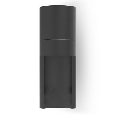 Miidex Lighting - Applique Murale Cylindrique Noir GU10 x1 - Réf : 100942