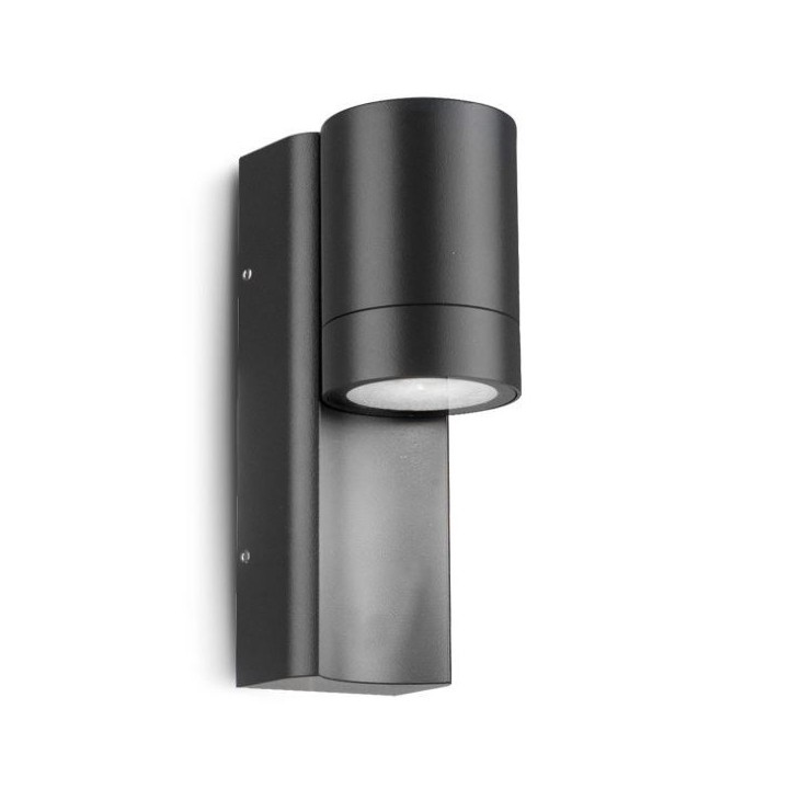 Miidex Lighting - Applique Murale Cylindrique Noir GU10 x1 - Réf : 100942