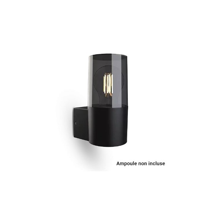 Miidex Lighting - Applique Murale Cylindrique Noir E27 x1 - Réf : 100938