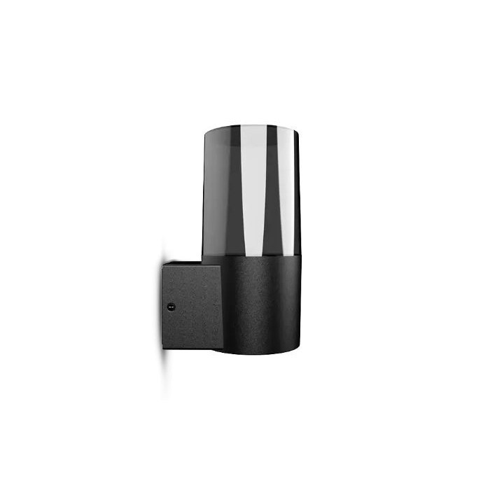 Miidex Lighting - Applique Murale Cylindrique Noir E27 x1 - Réf : 100938
