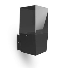 Miidex Lighting - Applique Murale Rectangulaire Noir E27 x1 - Réf : 100940