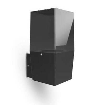 Miidex Lighting - Applique Murale Rectangulaire Noir E27 x1 - Réf : 100940