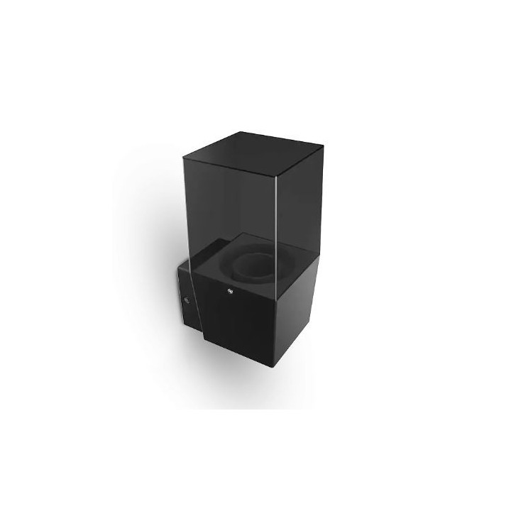 Miidex Lighting - Applique Murale Rectangulaire Noir E27 x1 - Réf : 100940