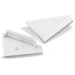 Miidex - Terminaison Gris pour Profilé Angle 30/60° Pack 2 - Réf : 9869