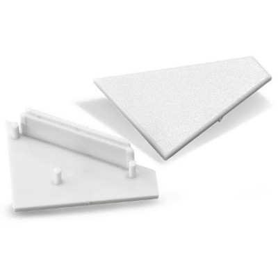 Miidex - Terminaison Gris pour Profilé Angle 30/60° Pack 2 - Réf : 9869