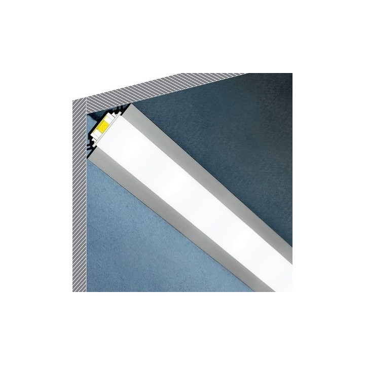 Miidex - Profilé Angle 45° Aluminium Anodisé 1m pour bandeaux LED 10mm - Réf : 9802