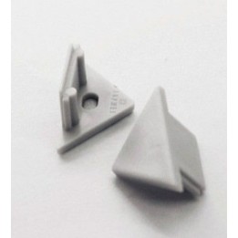 Miidex - Terminaison Gris pour Profilé Angle 45° Pack de 2 - Réf : 9870
