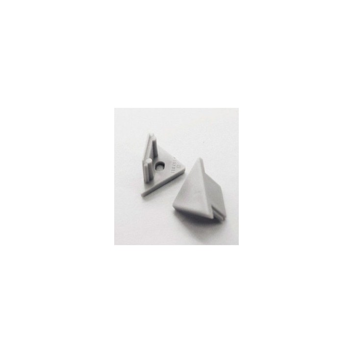 Miidex - Terminaison Gris pour Profilé Angle 45° Pack de 2 - Réf : 9870