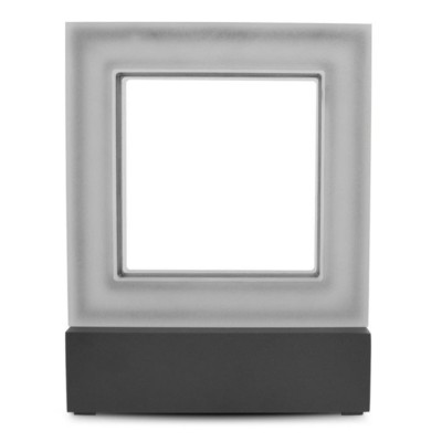 Miidex Lighting - Applique Murale LED 12W carré 4000K Gris Anthracite IP54 - Réf : 67753