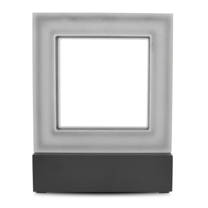 Miidex Lighting - Applique Murale LED 12W carré 4000K Gris Anthracite IP54 - Réf : 67753
