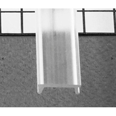 Miidex - Diffuseur Clip Profilé 15.4mm Transparent 1m pour bandeaux LED - Réf : 9855