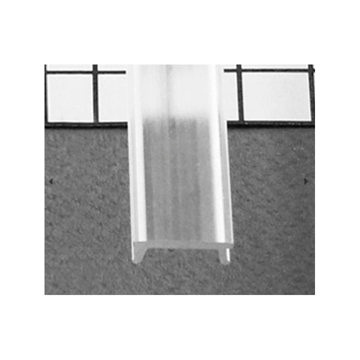 Miidex - Diffuseur Clip Profilé 15.4mm Transparent 1m pour bandeaux LED - Réf : 9855