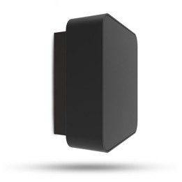 Miidex Lighting - Applique Murale LED carrée 10W 3000K Noir IP65 - Réf : 100807