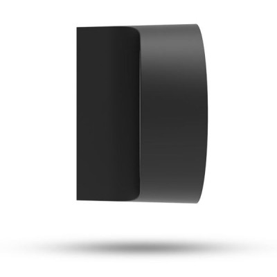 Miidex Lighting - Applique Murale LED ronde 10W 3000K Noir IP655 - Réf : 100810