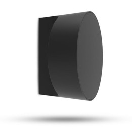 Miidex Lighting - Applique Murale LED ronde 10W 3000K Noir IP655 - Réf : 100810