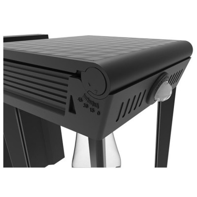 Miidex Lighting - Applique Murale Noir Solaire + Détecteur IR + Ampoule E27 - Réf : 100817
