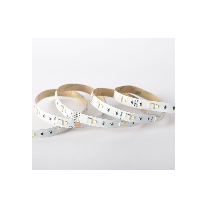 Miidex Lighting - Bandeau LED RGB+6000K - 5m - 60 LED/m - 9W/m - IP67 - 24V - Réf : 100433