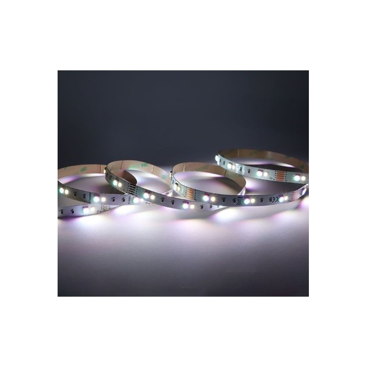 Miidex Lighting - Bandeau LED RGB+6000K - 5m - 60 LED/m - 9W/m - IP67 - 24V - Réf : 100433