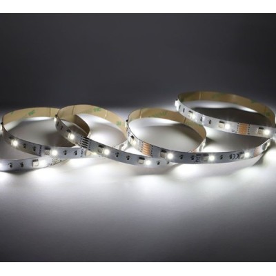 Miidex Lighting - Bandeau LED RGB+6000K - 5m - 60 LED/m - 9W/m - IP67 - 24V - Réf : 100433