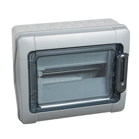 Legrand - Coffret Plexo étanche - IP 65 - IK 09 - 1x12 modules avec borniers de Terre et de Neutre - Réf : 601831