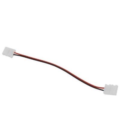 Miidex Lighting - Câble Double Connecteur Monocolor IP20 pour bandeaux LED 10 mm - Réf : 100877