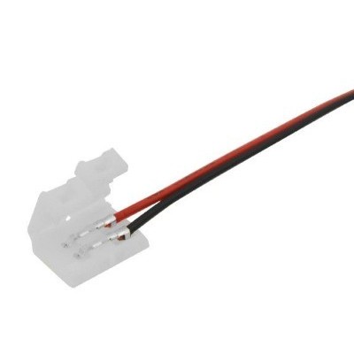 Miidex Lighting - Câble Double Connecteur Monocolor IP20 pour bandeaux LED 10 mm - Réf : 100877