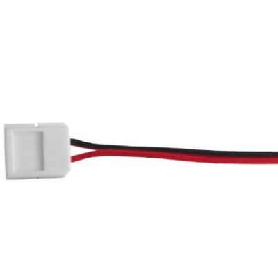 Miidex Lighting - Câble Double Connecteur Monocolor IP20 pour bandeaux LED 10 mm - Réf : 100877