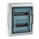 Legrand - Coffret Plexo étanche - IP 65 - IK 09 - 2x12 modules avec borniers de Terre et de Neutre - Réf : 601832