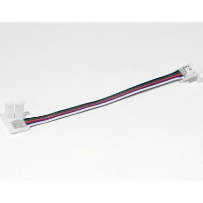 Miidex Lighting - Câble Double Connecteur RGB+W IP20 pour bandeaux LED 10 mm - Réf : 100898