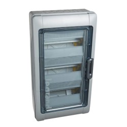 Legrand - Coffret Plexo étanche - IP 65 - IK 09 - 3x12 modules avec borniers de Terre et de Neutre - Réf : 601833