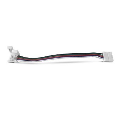 Miidex Lighting - Câble Double Connecteur RGB+W IP20 pour bandeaux LED 12 mm - Réf : 100879