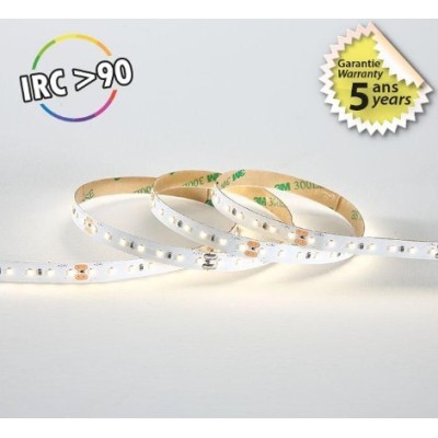 Miidex Lighting - Bandeau LED - 4000K - 5 m - 120 LED/m - 10W/m - IP20 - 24V - IRC90 - Réf : 100706