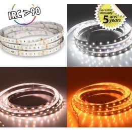 Miidex Lighting - Bandeau LED Dimmable CCT 5 m 120 LED/m 50w IP20 - 24V - Garantie 5 ans - Réf : 100707