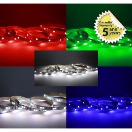 Miidex Lighting - Bandeau LED RGB+4000K - 5m - 60 LED/m 3,5W/m IP20 - 24V - Garantie 5 ans - Réf : 100709