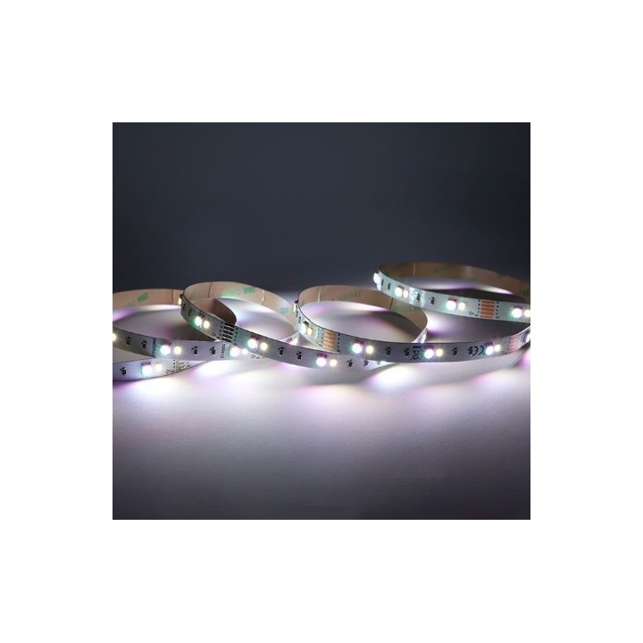 Miidex Lighting - Bandeau LED RGB+4000K - 5m - 60 LED/m 3,5W/m IP20 - 24V - Garantie 5 ans - Réf : 100709
