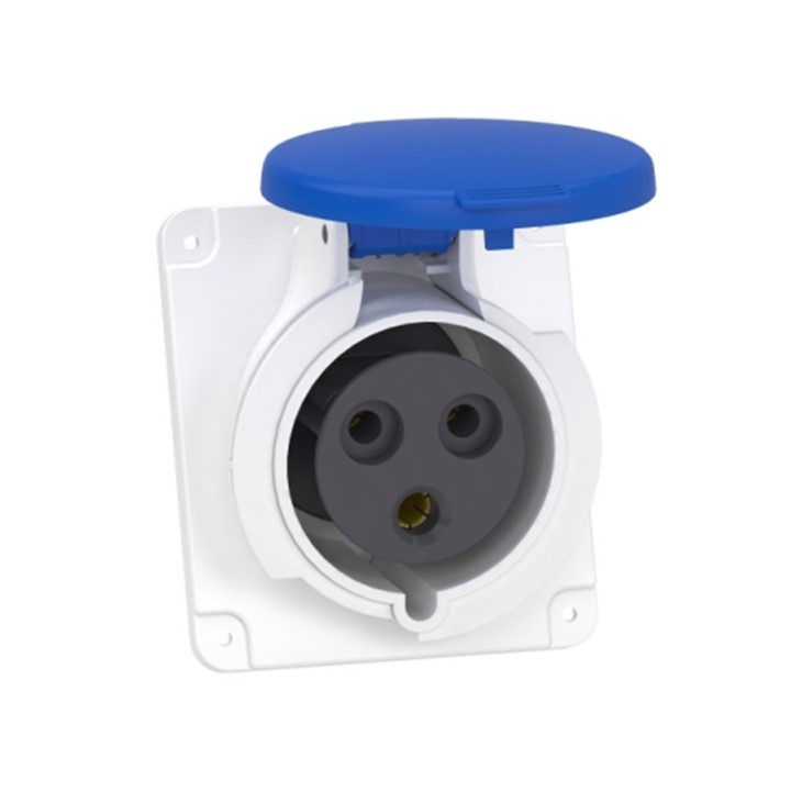 Schneider - Mureva - Socle prise industrielle - 32A - IP44 - 220 - 3P - vis - Réf : PKF32F423
