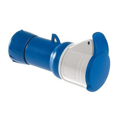 Schneider Mureva - Prise mobile industrielle - 32 A - 2P+T - 200..250 V CA - Connexion vis - IP 44 - Réf : PKF32M423