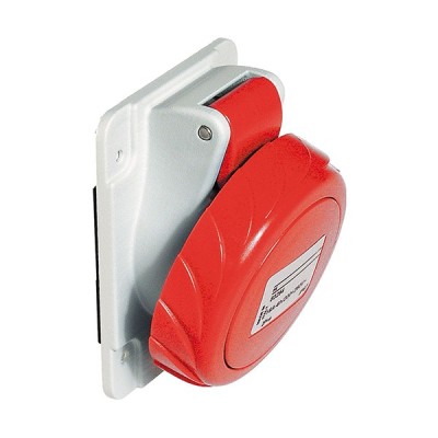 Schneider Mureva - Socle prise industrielle - 32A - IP67 - 380 - 5P - Connexion vis - Réf : PKF32F735