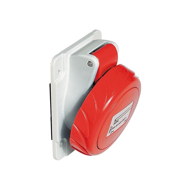 Schneider Mureva - Socle prise industrielle - 32A - IP67 - 380 - 5P - Connexion vis - Réf : PKF32F735