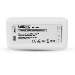 Miidex Lighting - Contrôleur CCT pour bandeaux LED 12V/24V - réf : 76551