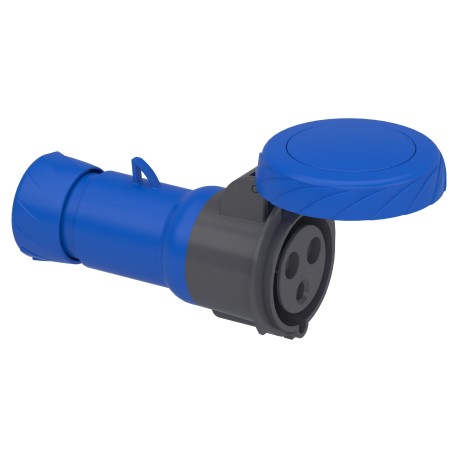 Schneider Mureva - Prise mobile industrielle - 32 A - 2P+T - 200..250 V CA - IP 67 - Réf : PKF32M723