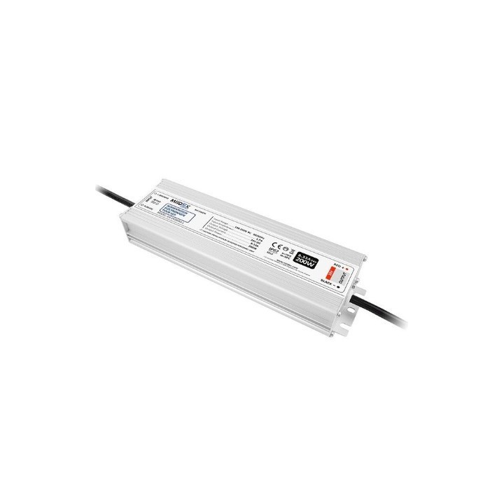 Miidex Lighting - Alimentation pour LED 200W - 24V DC - IP67 - Garantie 5 ans - Réf : 100476
